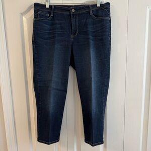 Bandolino Selene Classic Dark Blue Women's Stretch Jeans Size 12